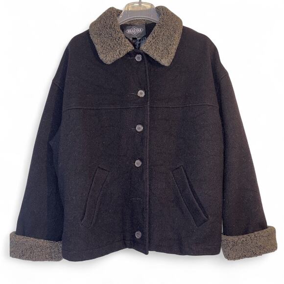 Braetan Black Wool Jacket Size Large - Picture 1 of 7